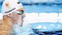 PARIJS - Caspar Corbeau in actie op de 200 meter school, op de vijfde dag van het zwemtoernooi op de Olympische Spelen. ANP KOEN VAN WEEL