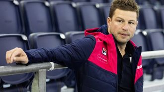 HEERENVEEN - Sven Kramer van schaatsteam Essent tijdens de eerste training van het schaatsteam voorafgaand aan het nieuwe schaatsseizoen in Thialf. ANP VINCENT JANNINK