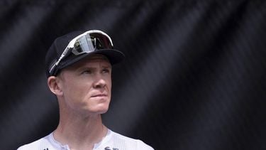 Team Israel Start Up Nation's Christopher Froome looks on before the start of the 13th stage of the 2022 La Vuelta cycling tour of Spain, a 168.4 km from Ronda to Montilla in Ronda on September 2, 2022.  
JORGE GUERRERO / AFP