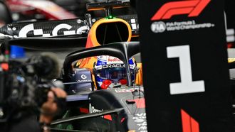 Red Bull Racing's Dutch driver Max Verstappen parks in the parc ferme after the qualifying round for the 2025 Saudi Arabia Formula One Grand Prix at the Jeddah Corniche Circuit on April 19, 2025. 
Giuseppe CACACE / AFP