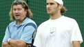 (FILES) Swiss player Roger Federer (R) is watched by his Swedish coach Peter Lundgren as the 21-year-old Swiss is training on an outside court at the All England Lawn Tennis Championships in Wimbledon, Saturday 05 July 2003. World number 2 Roger Federer confirmed Tuesday 09 December 2003 that he has split from his Swedish coach Peter Lundgren. The 22-year-old Wimbledon and Masters Cup champion cited the 'need for a new sporting direction' for his decision to separate from his coach of three years, during which time he has moved from 30 in the world to his current number 2 standing. Switzerland¬s Davis Cup captain, Marc Rosset, and Severin Luethi have been named as possible successors. EPA/GERRY PENNY