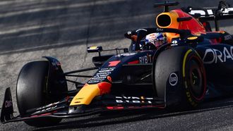 2023-09-01 18:27:00 Red Bull Racing's Dutch driver Max Verstappen drives during the second practice session, ahead of the Italian Formula One Grand Prix at Autodromo Nazionale Monza circuit, in Monza on September 1, 2023. 
Marco BERTORELLO / AFP