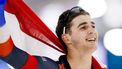 HEERENVEEN - Jenning De Boo (Nederland) reageert na het winnen van de sprinttitel tijdens de tweede dag van de ISU EK Allround & Sprint in Thialf. ANP KOEN VAN WEEL