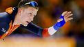HEERENVEEN - Beau Snellink (Nederland) reageert na de 5000 meter allround voor mannen tijdens de tweede dag van de ISU EK Allround & Sprint in Thialf. ANP KOEN VAN WEEL