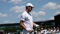 2023-07-07 14:16:02 epa10732215 Botic van de Zandschulp of the Netherlands reacts during his Men's Singles 2nd round match against Alejandro Davidovich Fokina of Spain at the Wimbledon Championships, Wimbledon, Britain, 07 July 2023.  EPA/ISABEL INFANTES   EDITORIAL USE ONLY