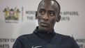 2023-10-10 18:27:43 Chicago Marathon record holder, Kenyan athlete Kelvin Kiptum attends a press conference in the capital Nairobi on October 10, 2023.  The 23 year old marathoner run the Chicago marathon in a time of 2:00:35 on October 08 to smash the previous record also set by prolific kenyan marathoner and Olympic marathon champion Eliud Kipchoge’s previous world record of 2:01:09.
Tony KARUMBA / AFP