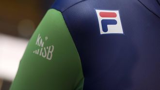 AMSTERDAM - Een schaatspak tijdens de presentatie van de KNSB van de nieuwe Fila-kledinglijn. ANP EVERT ELZINGA