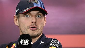 Red Bull Racing's Dutch driver Max Verstappen takes part in a press conference ahead of the Formula One Singapore Grand Prix night race at the Marina Bay Street Circuit in Singapore on September 19, 2024. 
Lillian SUWANRUMPHA / AFP