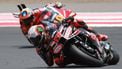epa12429177 MotoGP Aprilia Racing rider Marco Bezzecchi of Italy in action during qualifying sessions at the Motorcycling Grand Prix of Indonesia at Mandalika Circuit in Mandalika, Indonesia, 04 October 2025.  EPA/ADI WEDA
