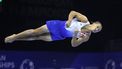 epa13179270 Amine Abaidi of Netherlands competes during the Floor Exercise qualification round of 2026 European Championships Men's Artistic Gymnastics in Zagreb, Croatia, 19 August 2026.  EPA/ANTONIO BAT