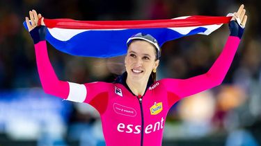 HEERENVEEN - Suzanne Schulting in actie op de 1000 meter sprint tijdens de tweede en laatste dag van het NK Allround & Sprint. IRIS VAN DEN BROEK / ANP