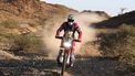 Monster Energy Honda Team's French biker Adrien Van Beveren competes during stage 7 between Riyad and Al Duwadimi on January 14, 2024, as part of the Dakar rally 2024. 
PATRICK HERTZOG / AFP