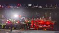 epa11862689 Rescue teams stage to help search the Potomac River after a commercial airplane reportedly collided with a military helicopter on approach to Ronald Reagan National Airport in Washington, DC, USA, 29 January 2025. According to a preliminary statement from the United States Federal Aviation Administration (FAA), a PSA Airlines Bombardier CRJ700 regional jet that departed earlier today from Wichita, Kansas collided in midair with a Sikorsky H-60 helicopter while on approach to Reagan Washington National Airport.  EPA/SHAWN THEW