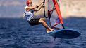 MARSEILLE - Windfoiler Luuc van Opzeeland in actie tijdens de Olympische Spelen. ANP SANDER KONING