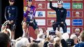 MAASTRICHT - Anna van der Breggen (Nederland, R) van Team SD Worx - Protime voorafgaand aan de start van de Amstel Gold Race 2025 in Maastricht. ANP VINCENT JANNINK
