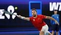 epa12625657 Stan Wawrinka of Switzerland in action during his Italy vs Switzerland match against Flavio Cobolli of Italy on day three of the United Cup tennis tournament in Perth, Australia, 04 January 2026.  EPA/RICHARD WAINWRIGHT AUSTRALIA AND NEW ZEALAND OUT  EDITORIAL USE ONLY