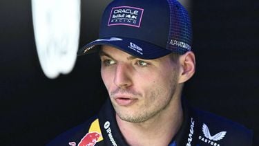 Red Bull Racing's Dutch driver Max Verstappen exits the garage after the 2026 Miami Formula One Sprint at Miami International Autodrome in Miami Gardens, Florida, on May 2, 2026.  
CHANDAN KHANNA / AFP