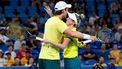 epa11060938 Storm Hunter and Matthew Ebden of Australia in action against Laura Siegemund and Alexander Zverev of Germany during their mixed doubles semi final match of the 2024 United Cup at Ken Rosewall Arena in Sydney, Australia, 06 January 2024.  EPA/STEVEN MARKHAM  AUSTRALIA AND NEW ZEALAND OUT
