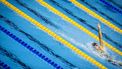 FUKUOKA - Regan Smith uit Amerika in actie tijdens de finale van de 200 rugslag vrouwen op de zevende dag van het WK Zwemmen in Japan. ANP KOEN VAN WEEL