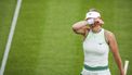DEN BOSCH - Suzan Lamens tijdens de WTA-enkelspelwedstrijd tegen Anastasia Potapova op het Libéma Open 2026. Het gecombineerde ATP/WTA-toernooi wordt gehouden op het evenemententerrein van het voormalige autothemapark Autotron. FREEK VAN DEN BERGH / ANP