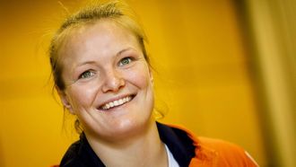ARNHEM - Judoka Sanne van Dijke tijdens een persmoment in Sportcentrum Papendal in aanloop naar het EK Judo. ANP SEM VAN DER WAL