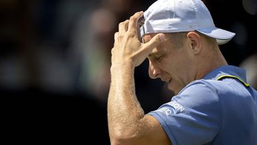 ROSMALEN - Tallon Griekspoor (NED) na zijn verloren  halve finale in actie tegen Sebastian Korda (USA) op de achtste dag van het Libema Open tennis toernooi in Rosmalen. ANP SANDER KONING