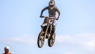 ARNHEM - Glenn Coldenhoff in actie tijdens de tweede race van de MXGP race van 16e ronde van het FIM Motocross Wereldkampioenschap 2023. ANP VINCENT JANNINK