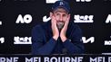 epa11848995 Novak Djokovic of Serbia talks to the media after retiring from his semifinal match against Alexander Zverev of Germany during the Australian Open at Melbourne Park in Melbourne, Australia 24 January 2025.  EPA/JAMES ROSS AUSTRALIA AND NEW ZEALAND OUT