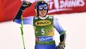 epa11684600 Federica Brignone of Italy reacts in the finish area during the second run of the Women's Giant Slalom race at the FIS Alpine Skiing World Cup season opener on the Rettenbach glacier, in Soelden, Austria, 26 October 2024.  EPA/JEAN-CHRISTOPHE BOTT