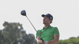 2023-10-14 08:12:39 epa10918571 Wil Besseling of Netherlands in action during day three of the Acciona Spanish golf Open at the Club de Campo in Madrid, Spain, 14 October 2023. The tournament runs from 12 to 15 October 2023.  EPA/Sergio Perez