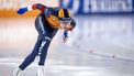 HEERENVEEN - Antoinette Rijpma-De Jong (NED) in actie op de 500 meter allround vrouwen tijdens de tweede dag van de WK allround en sprint in ijsstadion Thialf. SEM VAN DER WAL / ANP