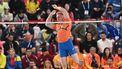 Netherlands’s Menno Vloon competes in the men's pole vault final during the Indoor World Athletics Championships in Nanjing, China’s Jiangsu province on March 22, 2025. 
Pedro Pardo / AFP