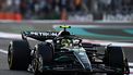 Mercedes' British driver Lewis Hamilton drives during the Abu Dhabi Formula One Grand Prix at the Yas Marina Circuit in the Emirati city on November 26, 2023. 
Jewel SAMAD / AFP