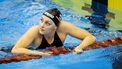 2023-07-26 20:22:28 FUKUOKA - Marrit Steenbergen na afloop van de finale 200 meter vrij (vrouwen) tijdens de vierde dag van het WK Zwemmen in Japan. ANP KOEN VAN WEEL