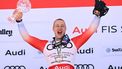 First place Switzerland's Marco Odermatt celebrates on the podium after the men's downhill was cancelled during the 2025 FIS Alpine World Cup Finals at Sun Valley Resort in Sun Valley, Idaho, on March 22, 2025. The Sun Valley downhill race was called off on March 22 due to poor weather.
Patrick T. Fallon / AFP