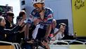 epa12253439 French rider Valentin Paret-Peintre of Soudal Quick-Step team wins the 16th stage of the Tour de France cycling race over 171.5km from Montpellier to Mont Ventoux, France, 22 July 2025.  EPA/CHRISTOPHE PETIT TESSON