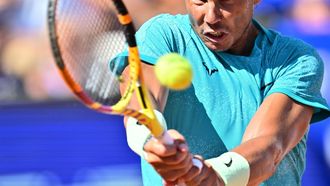 epa11490215 Spain's Rafael Nadal during the Men's Singles final against Portugal's Nuno Borges at the Swedish Open tennis tournament in Bastad, Sweden, 21 July 2024.  EPA/Bjorn Larsson Rosvall  SWEDEN OUT