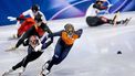 MILAAN - Jens van ’t Wout tijdens de halve finales voor de 1000 meter bij het shorttrack schaatsen in de Milano Ice Skating Area op de Olympische Winterspelen van Milaan. SEM VAN DER WAL / ANP