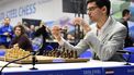 WIJK AAN ZEE - Anish Giri tegen Ju Wenjun uit China tijdens de eerste speelronde van het Tata Steel Masters schaaktoernooi.  ANP OLAF KRAAK