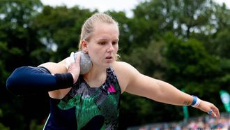 2023-07-28 16:52:03 BREDA - Jessica Schilder tijdens de finale kogelstoten op de 1e dag van het NK atletiek. ANP IRIS VAN DEN BROEK