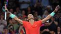 epa11053259 Rafael Nadal of Spain celebrates winning against Dominic Thiem of Austria on Day 3 of the 2024 Brisbane International tennis tournament in Brisbane, Australia, 02 January 2024.  EPA/JONO SEARLE  AUSTRALIA AND NEW ZEALAND OUT      EDITORIAL USE ONLY  EDITORIAL USE ONLY