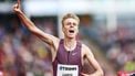 HENGELO - Niels Laros (NED) in actie op de 1000 meter tijdens de FBK Games. ANP VINCENT JANNINK