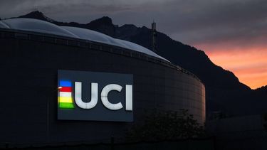 This photograph taken in Aigle, western Switzerland, on May 19, 2024 shows the headquarters of the world's cycling governing body UCI (International Cycling Union). 
Fabrice COFFRINI / AFP