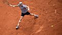 Netherlands' Jesper de Jong plays a forehand return to Germany's Alexander Zverev during their men's singles match on day 8 of the French Open tennis tournament on Court Philippe-Chatrier at the Roland-Garros Complex in Paris on May 31, 2026. 
JULIEN DE ROSA / AFP