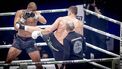 ARNHEM - Kickbokser Rico Verhoeven in actie tegen Levi Rigters in de finale van het GLORY Heavyweight Grand Prix in het Arnhemse Gelredome. ANP ROBIN UTRECHT
