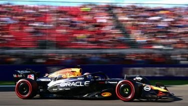 Red Bull Racing's Dutch driver Max Verstappen races during a qualifying session for the 2025 Emilia Romagna Formula One Grand Prix at the Imola autodrome in Imola, on May 17, 2025.  
Marco BERTORELLO / AFP