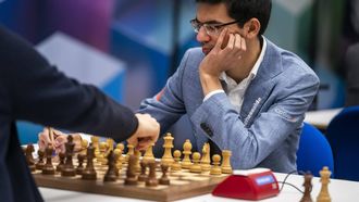 WIJK AAN ZEE - Anish Giri tijdens de laatste speelronde van het Tata Steel Masters schaaktoernooi. ANP JEROEN JUMELET