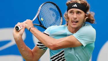 2023-09-24 17:50:00 Alexander Zverev of Germany hits a return against Miomir Kecmanovic of Serbia (not pictured) during their men's singles quarter-final match at the ATP Chengdu Open tennis tournament in Chengdu, in China’s southwest Sichuan province on September 24, 2023. 
AFP
