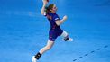 INNSBRUCK - De Nederlandse handbalster Laura Van der Heijden in actie tegen Oekraine tijdens de derde groepswedstrijd op het EK handbal. ANP RONALD HOOGENDOORN