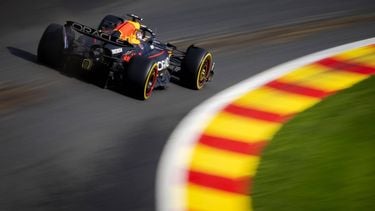 SPA - Max Verstappen (Red Bull Racing) in actie op het circuit van Spa-Francorchamps tijdens de Grote Prijs van België. ANP SEM VAN DER WAL